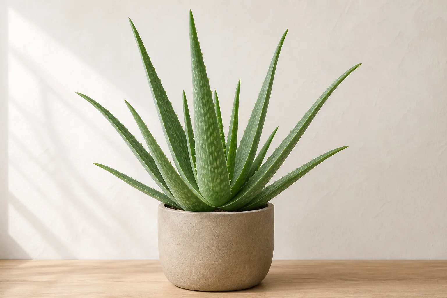 Aloe vera rosette illustrating water-storing succulent foliage