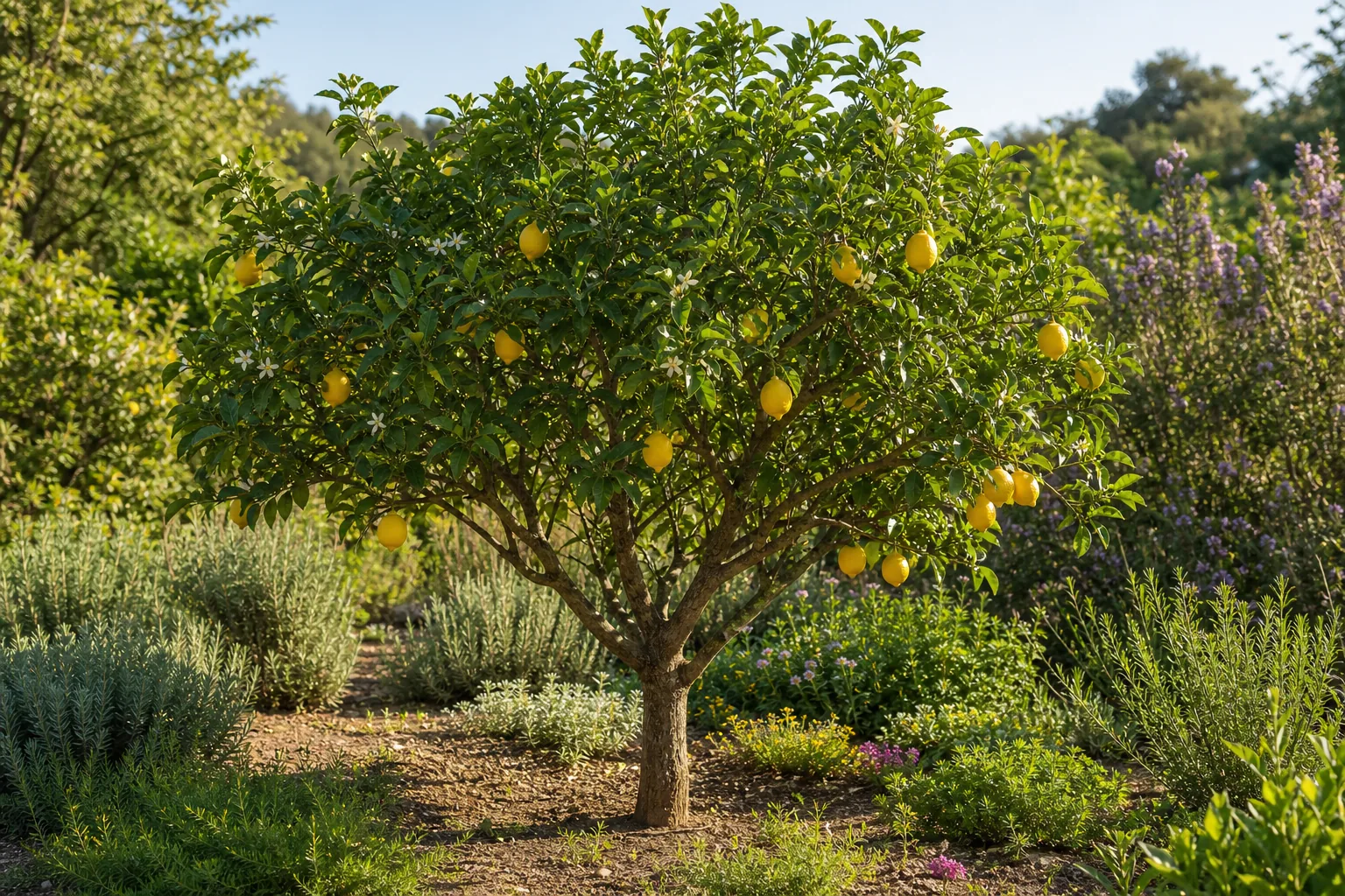 Indoor lemon foliage and stems where scale insects commonly attach along veins